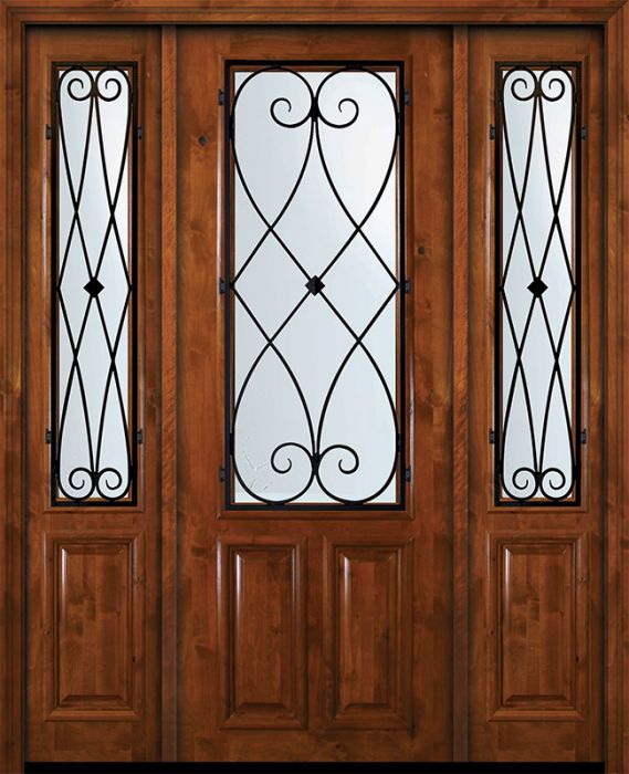 36" x 96" 2/3 Lite Charleston Alder Door /2side