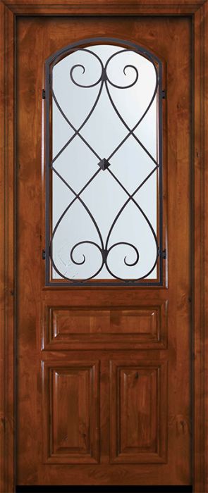 36" x 96" Arch Lite Charleston Alder Door