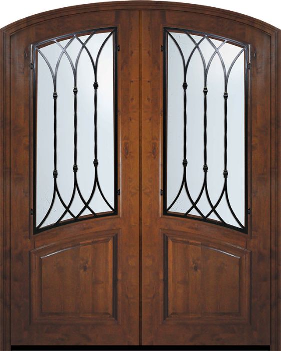36" x 96" Double Arch Top Warwick Alder Door