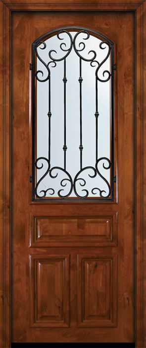 36" x 96" Arch Lite Valencia Alder Door