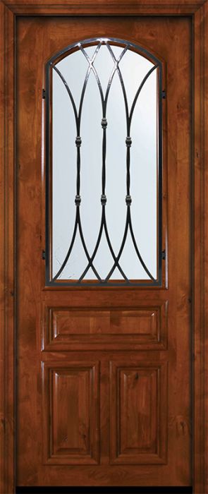 36" x 96" Arch Lite Warwick Alder Door