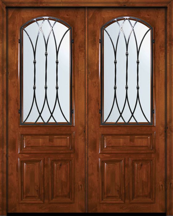 36" x 96" Double Arch Lite Warwick Alder Door