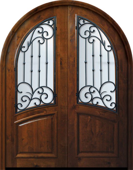 36" x 96" Double Round Top Catalina Alder Door