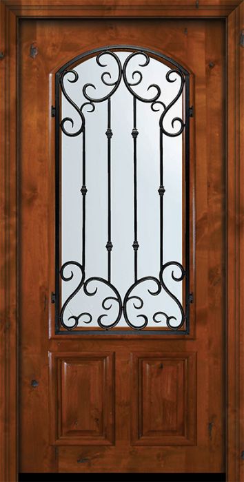 36" x 80" Arch Lite Valencia Alder Door