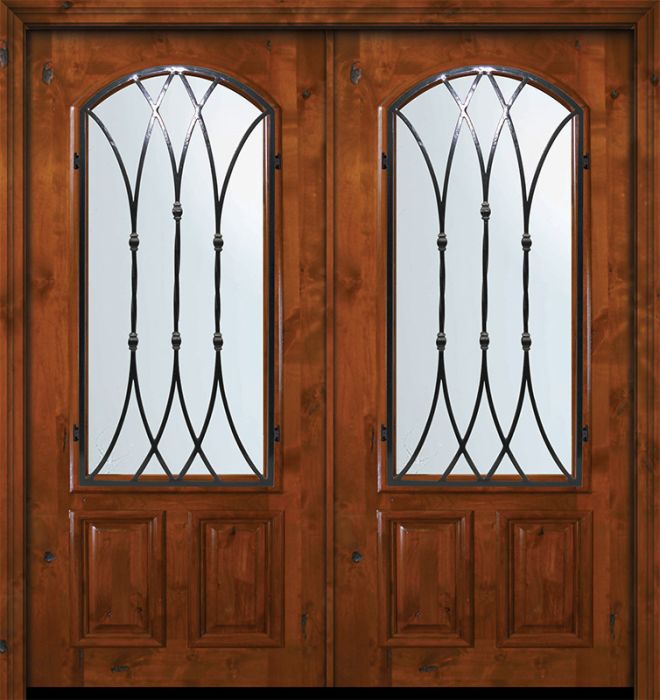 36" x 80" Double Arch Lite Warwick Alder Door