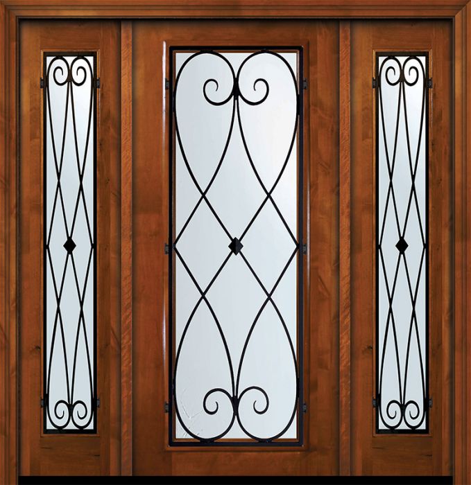 36" x 80" Full Lite Charleston Alder Door /2side