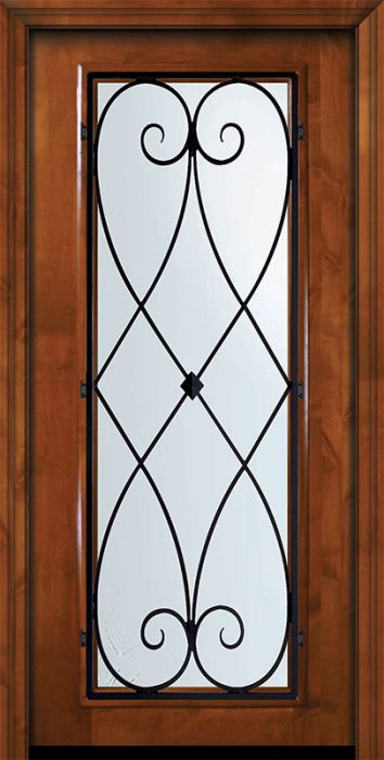 36" x 80" Full Lite Charleston Alder Door