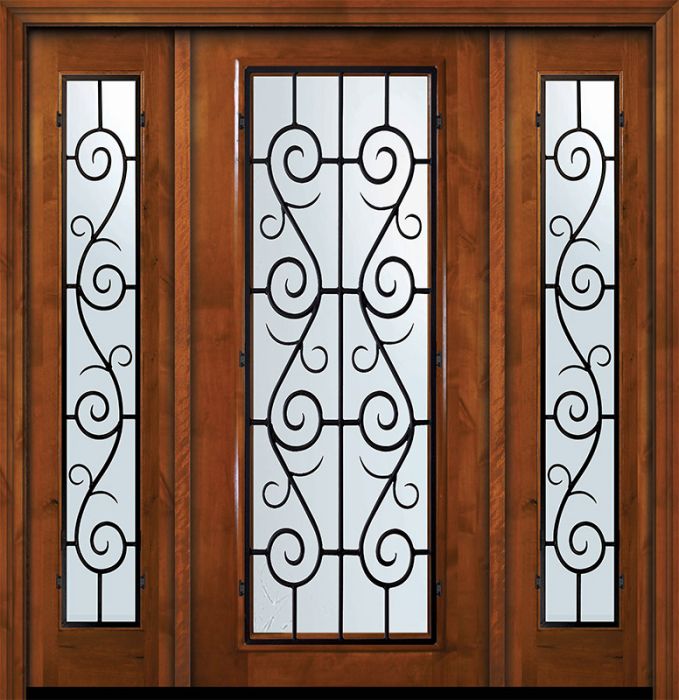 36" x 80" Full Lite St. Charles Alder Door /2side