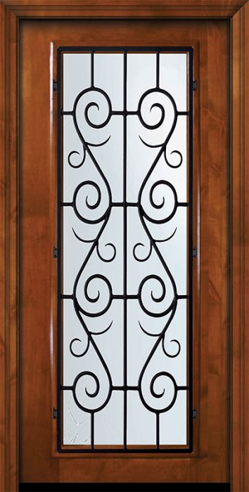 36" x 80" Full Lite St. Charles Alder Door
