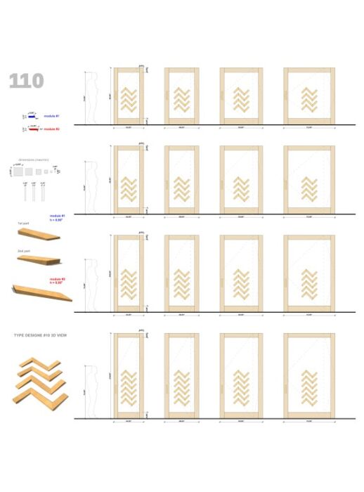 Mahogany ZIGGA SDO Contemporary Modern Shaker Impact-Rated Pivot Door