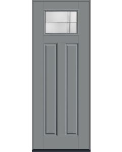 96 Axis Craftsman Top View 2 Panel Smooth Fiberglass Single Door , WBD Impact