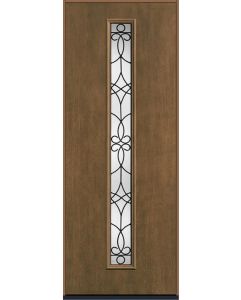 96 Salinas Modern Pulse Linea Centered Mahogany Fiberglass Single Door , WBD Impact