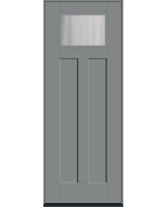 96 Chinchilla Craftsman Top View 2 Panel Shaker Smooth Fiberglass Single Door , WBD Impact