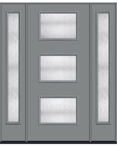 80 Chord Modern Pulse Ari 3-Lite Smooth Fiberglass Single Door,Sidelites , WBD Impact