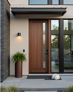 Mahogany Windermere Artistic Lite  Contemporary Modern Shaker Single Door|P111-W-SH