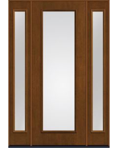 96 Low-E Full Lite Mahogany Fiberglass Single Door,Sidelites , WBD Impact