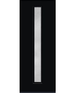 96 Rainglass Modern Pulse Linea Centered Smooth Fiberglass Single Door , WBD Impact