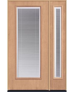 80 Low-E Raise/Tilt Mahogany Full Lite Fiberglass Single Door,Sidelite , WBD Impact