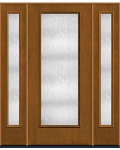 80 Chord Full Lite Mahogany Fiberglass Single Door,Sidelites , WBD Impact