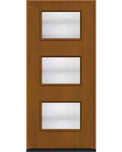 80 Chord Modern Pulse Ari 3-Lite Mahogany Fiberglass Single Door , WBD Impact