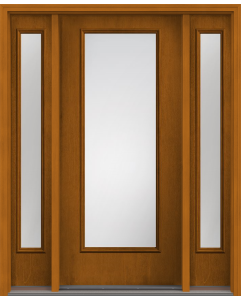 80 Low-E Full Lite Mahogany Fiberglass Single Door,Sidelites , WBD Impact