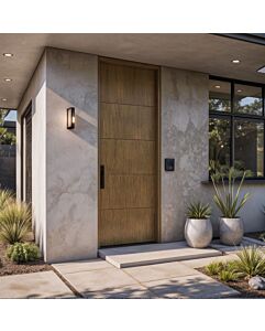 Quinta SOLID Flush Panel Contemporary Modern Single Door