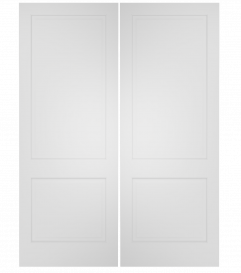 2010 Wood 1 Panel  Ovolo Double Interior Door