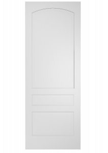 203AC Wood 3 Panel Transitional Arch Top Panel Ovolo Single Interior Door