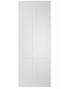 2040C Wood 4 Panel  Arch Top Panel Ovolo Single Interior Door