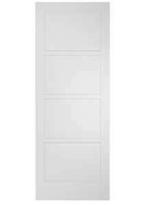 204L Wood 4 Panel  Ovolo Single Interior Door