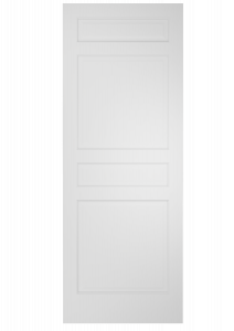 204Z Wood 4 Panel Transitional Ovolo Single Interior Door