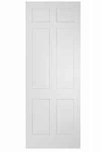 2060 Wood 6 Panel Transitional Ovolo Single Interior Door