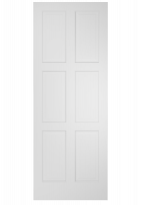 206R Wood 6 Panel  Ovolo Single Interior Door