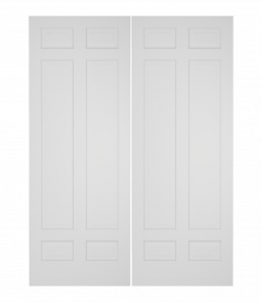 206T Wood 6 Panel  Ovolo Double Interior Door