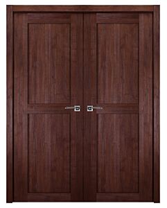 Italia Stile, 2-Panel, Shaker Prefinished Interior Double Door