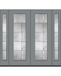 96 Axis Smooth Fiberglass Double Door,Sidelites , WBD Impact