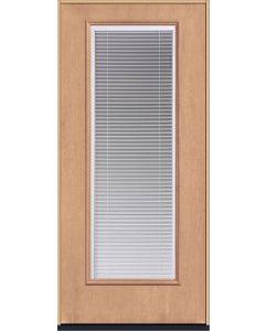 80 Clear Raise/Tilt Mahogany Full Lite Fiberglass Single Door , WBD Impact