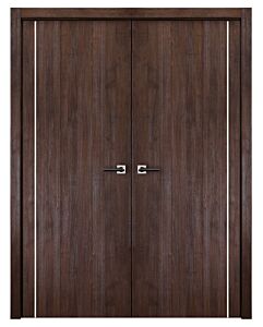 Italia Flush, Prestige Brown 05, Prefinished Interior Double Door