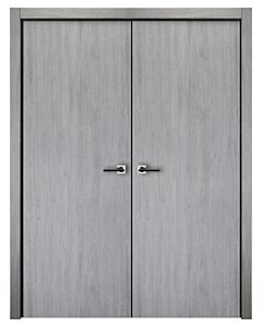 Italia Flush, Light Grey 01, Prefinished Interior Double Door