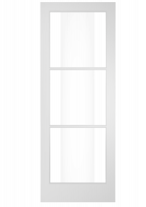 303M Wood 3 Lite  Transitional Ovolo Single Interior Door