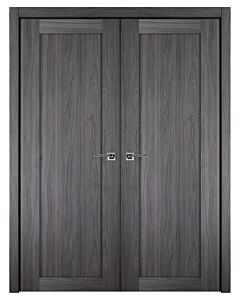 Italia Stile, 1-Panel, Shaker Prefinished Interior Double Door