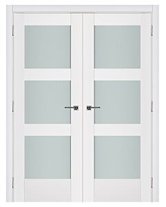 Triplex 58 3-Lite Prefinished Interior Double Door