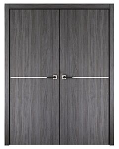 Italia Flush, Swiss Elm 07, Prefinished Interior Double Door