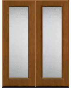 96 Granite Full Lite Mahogany Fiberglass Double Doors , WBD Impact