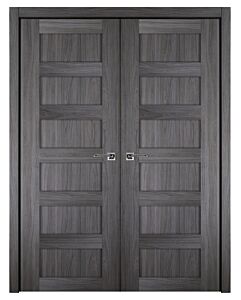 Italia Stile, 6-Panel, Shaker Prefinished Interior Double Door