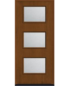 80 Granite Modern Pulse Ari 3-Lite Mahogany Fiberglass Single Door , WBD Impact