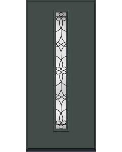 80 Salinas Modern Pulse Linea Centered Smooth Fiberglass Single Door , WBD Impact