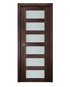 Italia Vetro, Laminated Glass Prestige Brown 6-Lite, Prefinished Interior Single Door