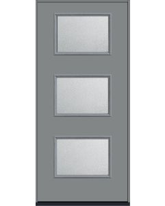 80 Granite Modern Pulse Ari 3-Lite Smooth Fiberglass Single Door , WBD Impact