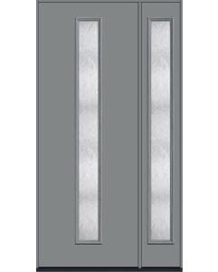 96 Chord Modern Pulse Linea Centered Smooth Fiberglass Single Door,Sidelite , WBD Impact